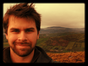 This is Michael trying to blend into the Irish countryside. 